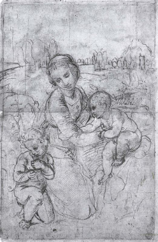 RAFFAELLO Sanzio Father and The virgin mary